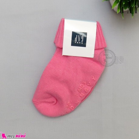 جوراب بچه گانه مارک گپ اورجینال کره جنوبی 12 تا 24 ماه لبه برگردان Baby Gap socks