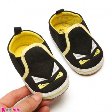 کفش نوزاد و کودک مشکی بت من استپ دار Baby first footwear