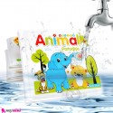 کتاب حمام آموزشی اعداد و حروف انگلیسی و حیوانات طرح فیل Animals Bath book