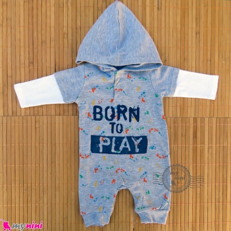 سرهمی کلاهدار نوزاد و کودک مارک اورجینال آکرمانز Ackermans baby bodysuit
