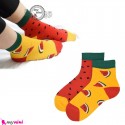 جوراب هندوانه ای بچه گانه نخی تا به تا Baby girl cotton socks