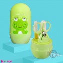ست مانیکور نوزاد و کودک 5 تکه کارتونی حیوانات Baby nail clipper and scissor barrel set