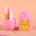 ست مانیکور نوزاد و کودک 5 تکه کارتونی حیوانات Baby nail clipper and scissor barrel set