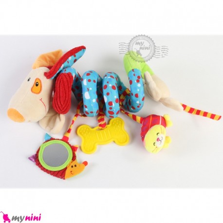 عروسک آویز پولیشی سگ دندانگیر دار هپی مانکی Happy monkey toys 