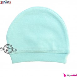 بهترین کلاه نوزاد کشی پنبه ای آبی جونیورز Juniors baby blue cotton hat