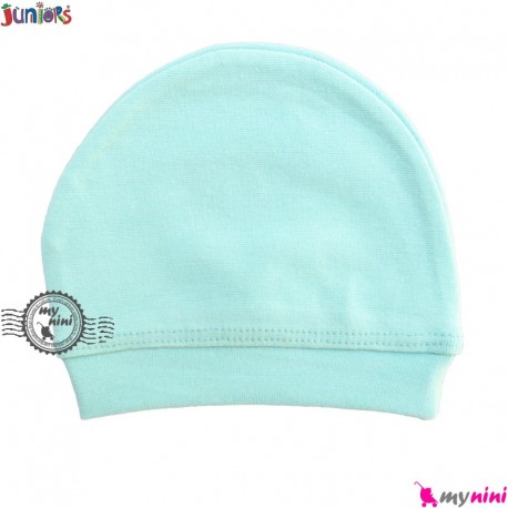 کلاه کشی پنبه ای آبی جونیورز Juniors baby blue cotton hat