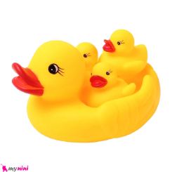 پوپت نوزاد بوقی اردک 4 عددی متوسط 4PCS Duck bath toys
