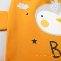 شلوار دخترانه پسرانه اسلش نخی گوش دار راحتی پرتقالی پنگوئن baby pants