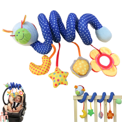 عروسک موزیکال آویز کریر و تخت نوزاد مارپیچی زنبور baby activity spiral plush toy