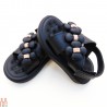 صندل دخترانه اسپرت مشکی طرح شکوفه kids sandals
