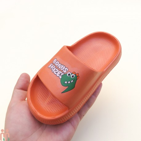 دمپایی بچه گانه ارگونومیک نارنجی دینو kids slippers