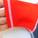 مایو بچه گانه 2 تکه وارداتی تیشرت و شلوارک قرمز و نوک مدادی baby girl swimsuits