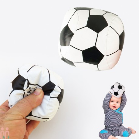 توپ چرمی نرم نوزاد و کودک طرح فوتبال Baby soft balls toys