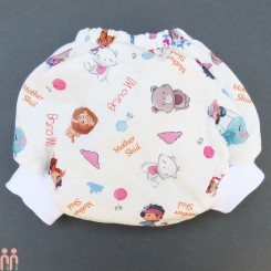 شورت آموزشی نوزاد و کودک 3 لایه خرس و نهنگ مارک مادرشید baby reusable diaper