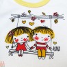 بهترین لباس نوزادی دختر و پسر ست 5 تکه نخی زرد سفید Baby clothes set