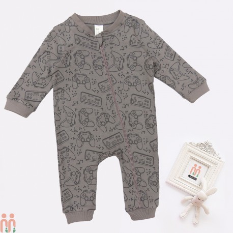لباس سرهمی نوزاد و بچه گانه اسپرت نخی نوک مدادی گِیم مارک اچ اند ام H&m baby jumpsuits