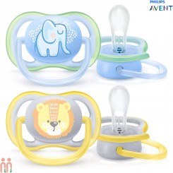 پستانک اونت التراایر نوزاد 0 تا 6 ماه 2 عددی شیر و فیل Philips Avent ultra air soother
