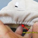 کلاه بچه گانه نوزاد روگوشی کبریتی گرم داخل کُرک و خزدار خلبانی شیری Baby warm pilot hats