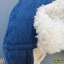 کلاه بچه گانه نوزاد روگوشی کبریتی گرم داخل کُرک و خزدار خلبانی آبی Baby warm pilot hats