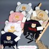 کلاه نوزاد روگوشی گرم داخل خزدار تدی مشکی Baby warm teddy hats