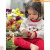 ست بلوز و شلوار یلدا نخی بچگانه هندوانه خندان cute watermelon baby clothes
