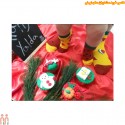 جوراب هندوانه ای بچه گانه نخی تا به تا Baby girl cotton socks