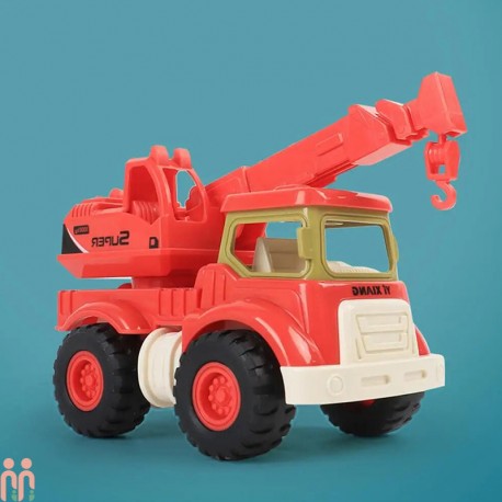 ماشین اسباب بازی وارداتی جرثقیل wheeled crane toy