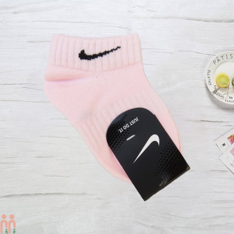 جوراب اسپرت مچی نخ پنبه ای بچگانه صورتی نایک Nike kids cotton socks