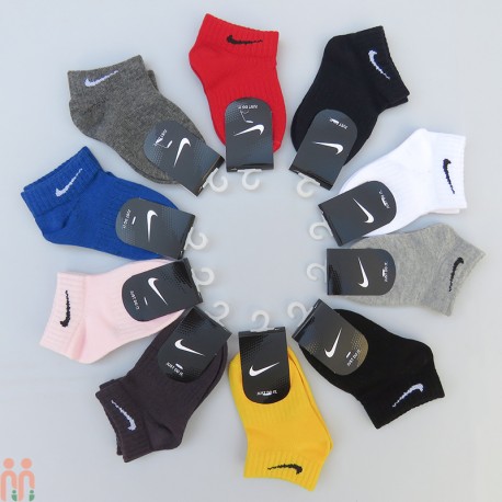 جوراب اسپرت مچی نخ پنبه ای بچگانه طوسی تیره نایک Nike kids cotton socks