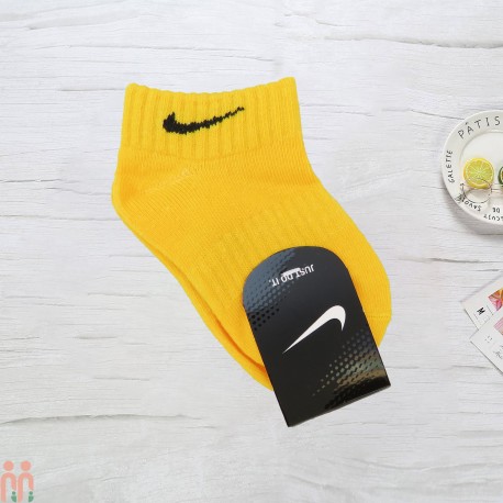 جوراب اسپرت مچی نخ پنبه ای بچگانه زرد نایک Nike kids cotton socks