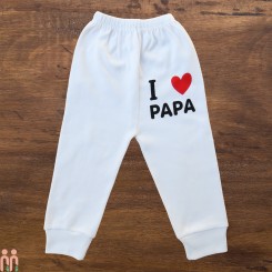 بهترین شلوار نوزاد و کودک پنبه ای آی لاو پاپا مارک جونیورز Juniors i love kids pants لباس بچه و سیسمونی