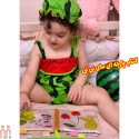 کتاب پارچه ای آموزشی حیوانات و میوه ها baby clothes Book