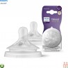 سرشیشه اونت اصل نچرال ریسپانس 4 قطره سری جدید 2 عددی Philips Avent Natural Teat