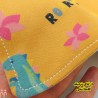 دستمال گردن و پیشبند نوزاد و کودک وارداتی 2 لایه نخی زرد دایناسور Baby Triangle cotton bibs