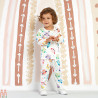لباس ست بلوز شلوار نخی دخترانه جغد 1 تا 3 سال تمام چاپ kids clothes set