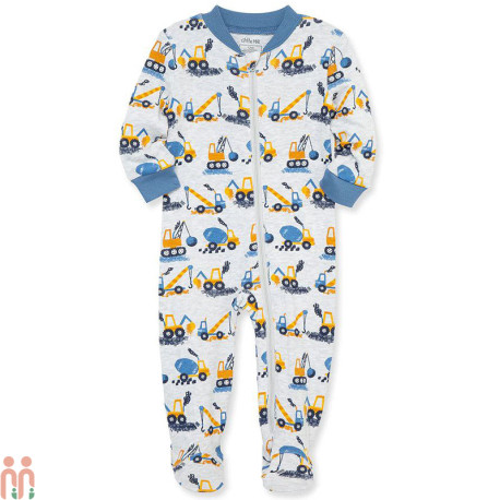 سرهمی گرم نوزاد و کودک فوتر طوسی راهسازی مارک لیتل می اورجینال Little me baby