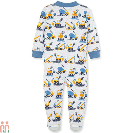 سرهمی گرم نوزاد و کودک فوتر طوسی راهسازی مارک لیتل می اورجینال Little me baby