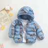 کاپشن پفی پسرانه اسپرت ضدآب گرم 3 لایه وارداتی آبی تدی مارک بویینگ Boying kids hooded jacket