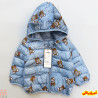 کاپشن پفی پسرانه اسپرت ضدآب گرم 3 لایه وارداتی آبی تدی مارک بویینگ Boying kids hooded jacket