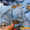 کاپشن پفی پسرانه اسپرت ضدآب گرم 3 لایه وارداتی آبی تدی مارک بویینگ Boying kids hooded jacket