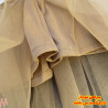 لباس مجلسی دخترانه پیراهن آستین کوتاه نسکافه ای طرح نوژا Girl Nozha model dress