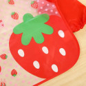پیشبند لباسی بچه گانه ضدآب قرمز توت فرنگی baby waterproof clothing bibs with sleeves