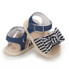 صندل دخترانه وارداتی نوزاد و کودک استپ دار طرح پاپیون چهارخانه Baby girl footwear