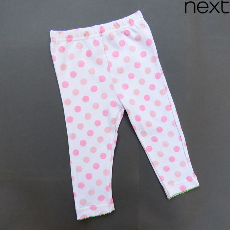 ست بادی آستین بلند و شلوار مارک نکست نخ پنبه ای صورتی توپ توپی Next baby clothes set ست بادی آستین بلند و شلوار مارک نکست نخ پنبه ای صورتی توپ توپی Next baby clothes set