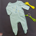 سرهمی نوزاد و کودک وارداتی نخی مارک اورجینال تکس بیبی سبز لیتل TEX baby junpsuits