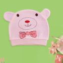 کلاه نوزاد کشی پنبه ای وارداتی صورتی خرس کارتونی Newborn cotton hat