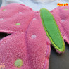 پیشبند عروسکی نوزاد وارداتی 3 لایه صورتی پروانه Baby cute plush bibs