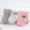 جوراب دخترانه مجلسی ساق بلند پاپیون کوچولو وارداتی کیفیت عالی نخ پنبه ای girl bow tie socks