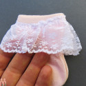 جوراب دخترانه مجلسی لبه توردار وارداتی کیفیت عالی نخ پنبه ای 2 تا 4 سال girl bow tie socks
