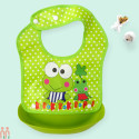 پیشبند کاسه دار نوزاد و کودک 2 حالته ضدلک وارداتی اورجینال قورباغه Baby original Bib